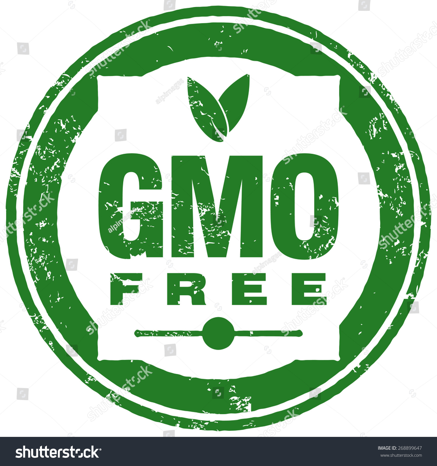 Gmo Free Stamp Stock Vector (Royalty Free) 268899647 | Shutterstock