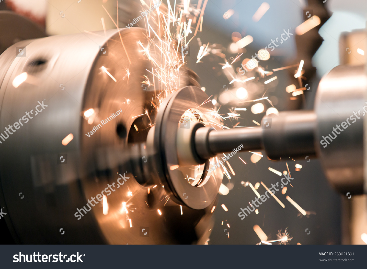 Metalworking Industry Finishing Metal Working Internal Stock Photo ...