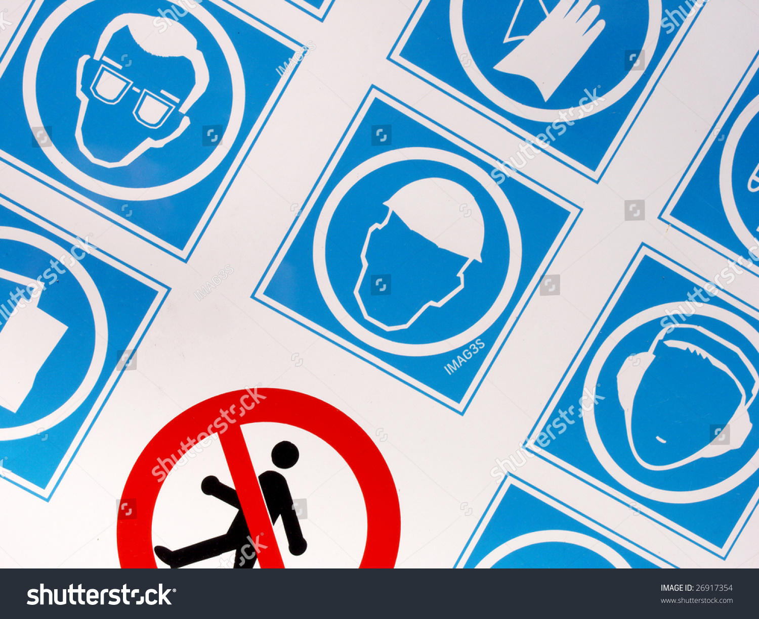 Construction Safety Sign Stock Photo 26917354 | Shutterstock