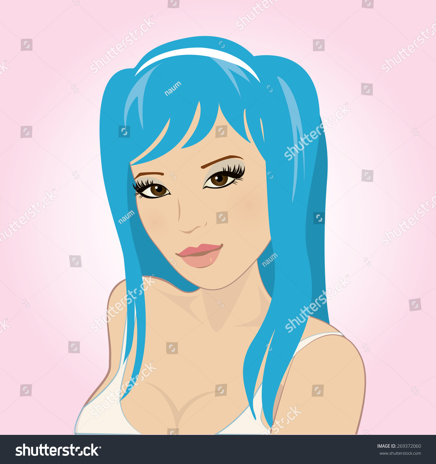 Beautiful Sexy Asian Girl Lingerie Vector 스톡 벡터로열티 프리 269372060 Shutterstock 0691