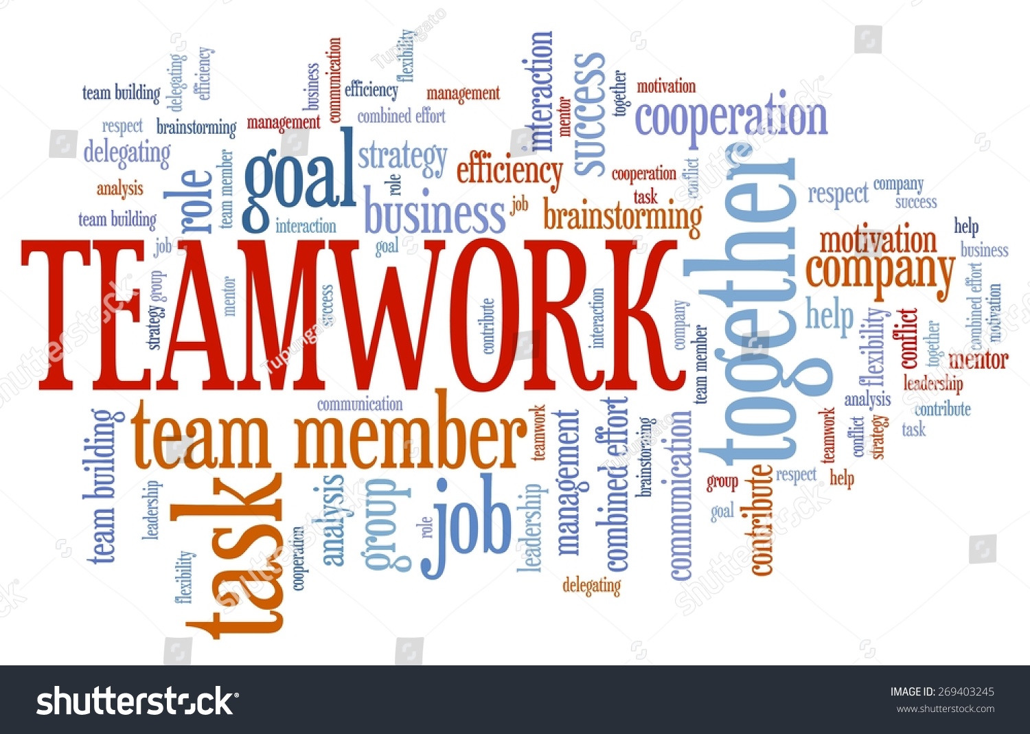 Company Teamwork Issues Concepts Word Cloud Stock Illustration ...