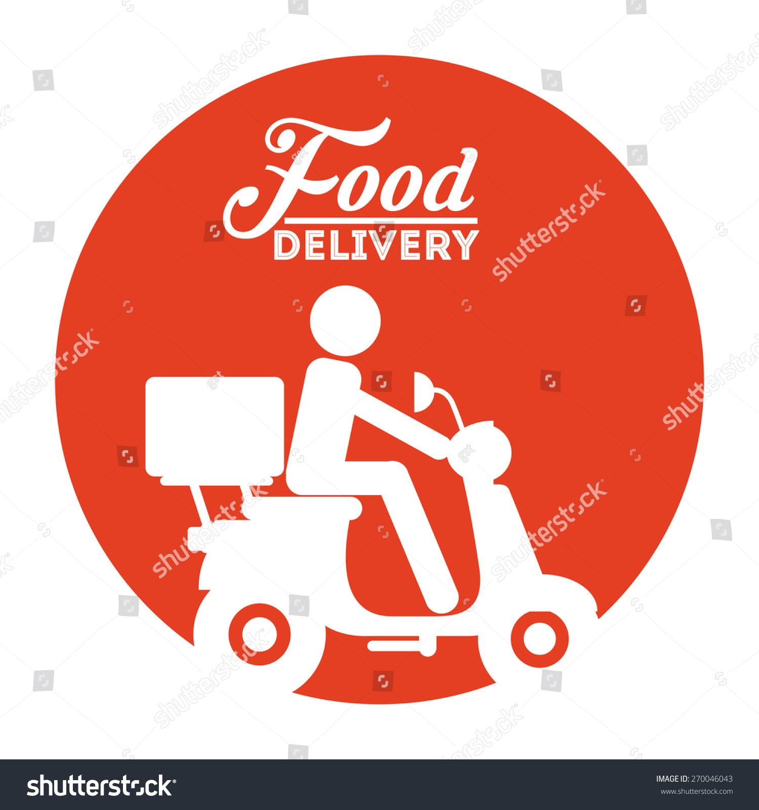 Food Delivery Design Vector Illustration Eps10 Stock Vector (Royalty ...