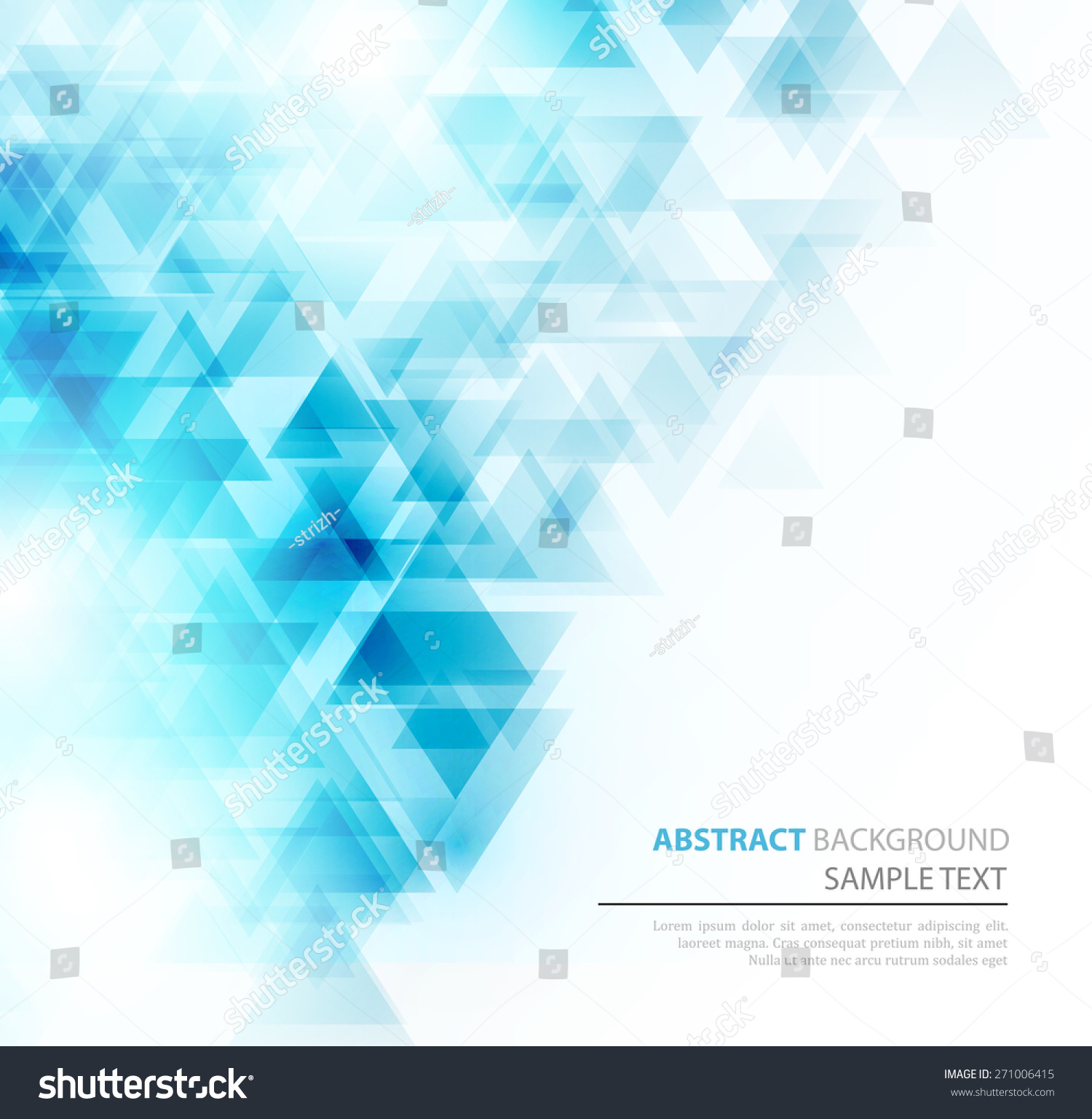 Abstract Geometric Background Transparent Triangles Vector Stock Vector ...