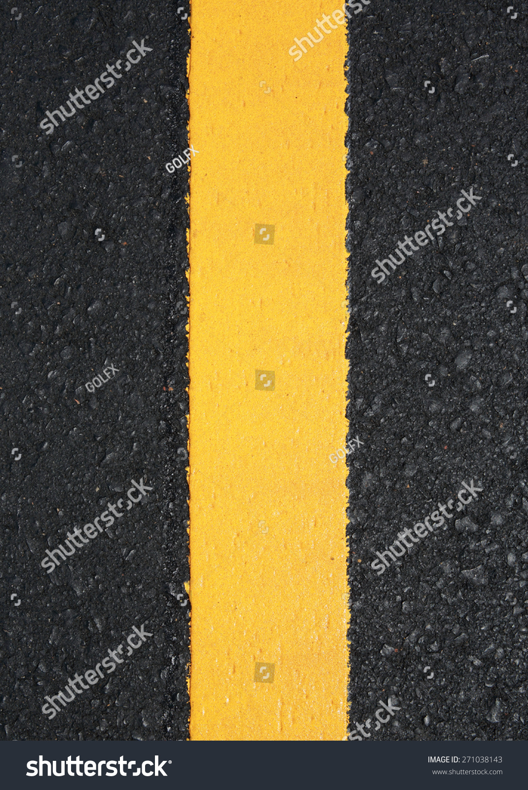 Asphalt Road Texture Yellow Stripe Stock Photo 271038143 | Shutterstock