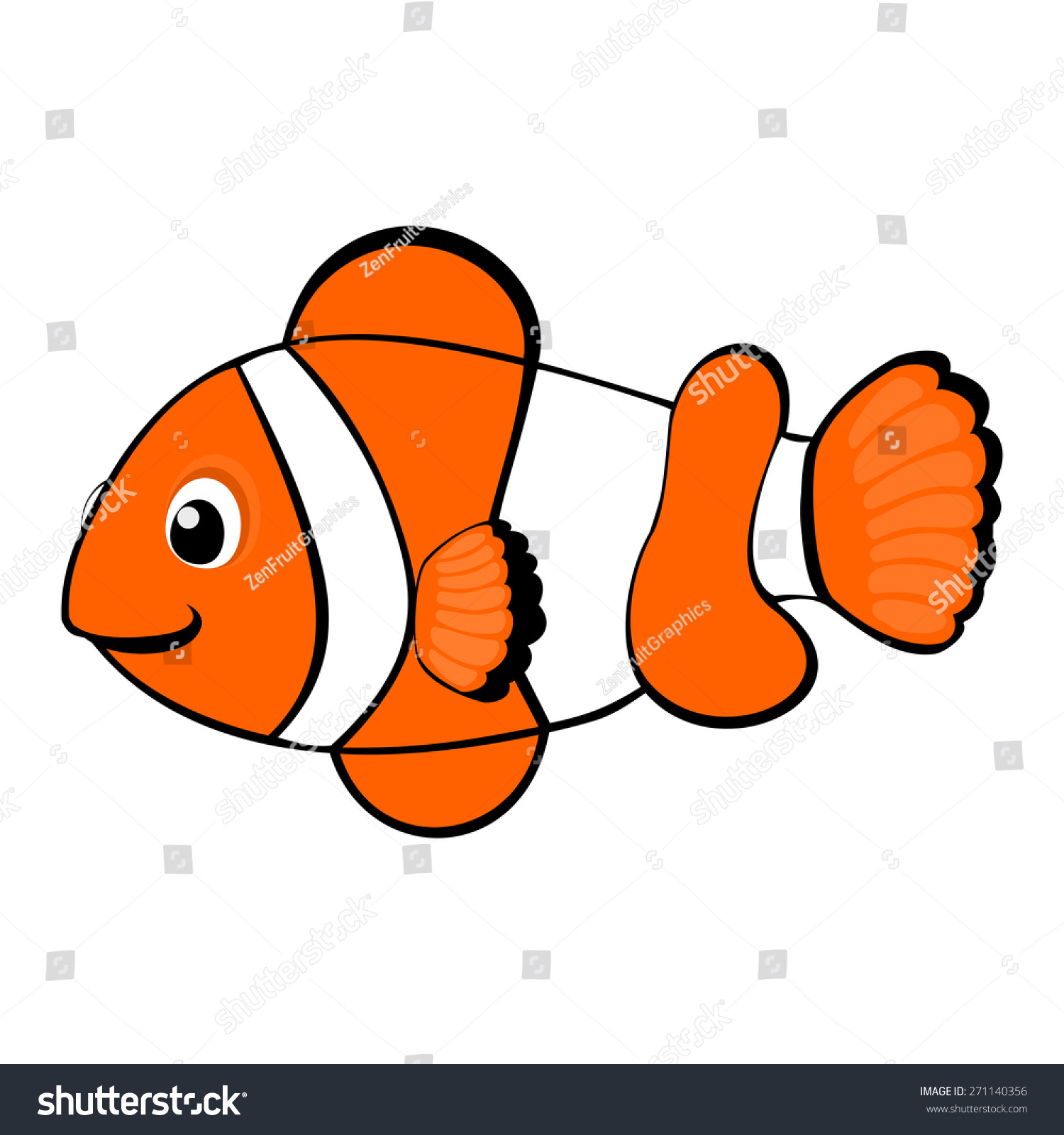 Рыба клоун рисунок для детей