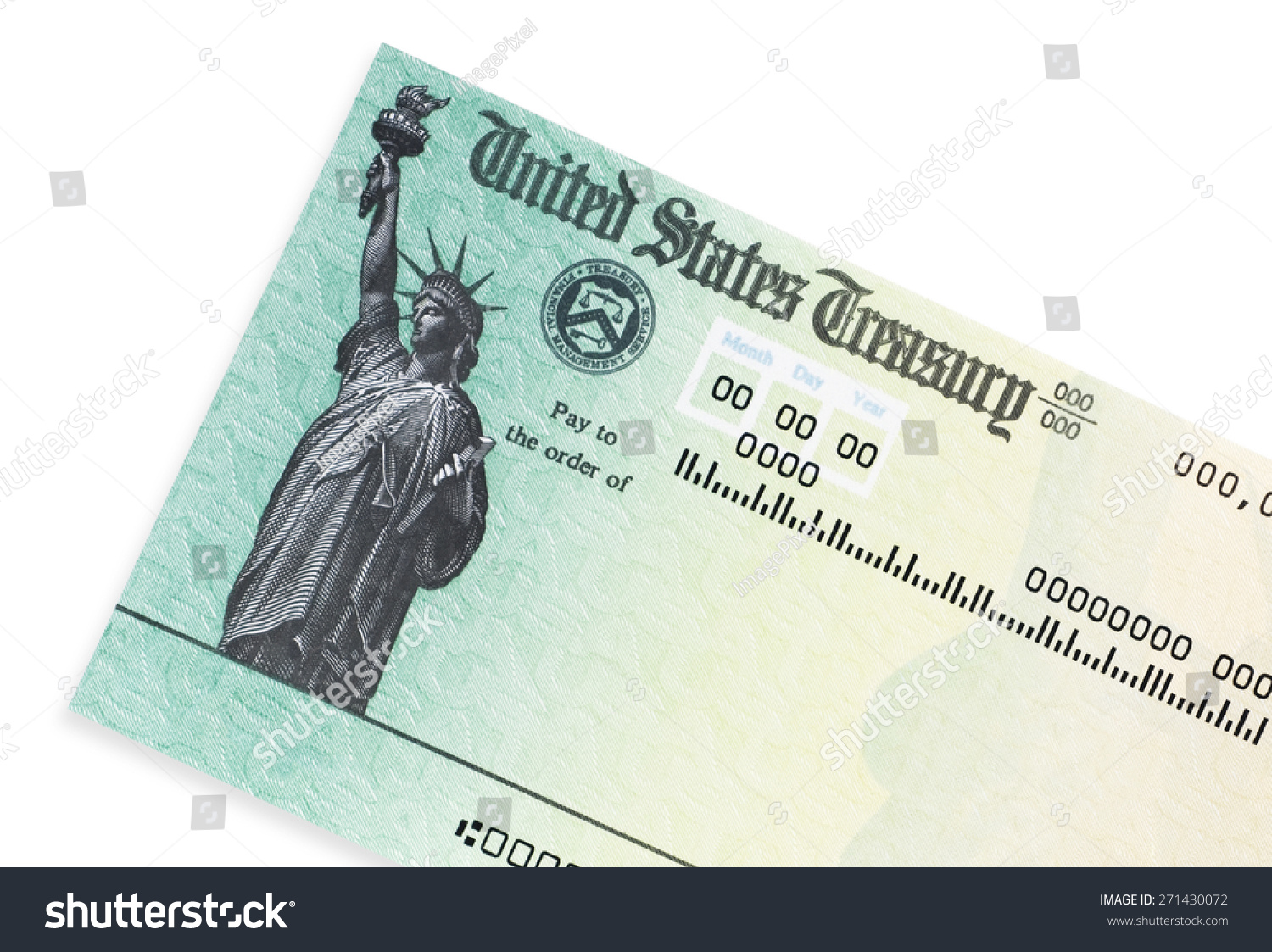 Us Treasury Check Stock Photo 271430072 | Shutterstock