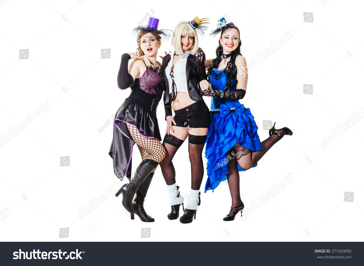 Sexy Moulin Rouge Lesbian Girls Wearing Foto Stock 271433006 Shutterstock