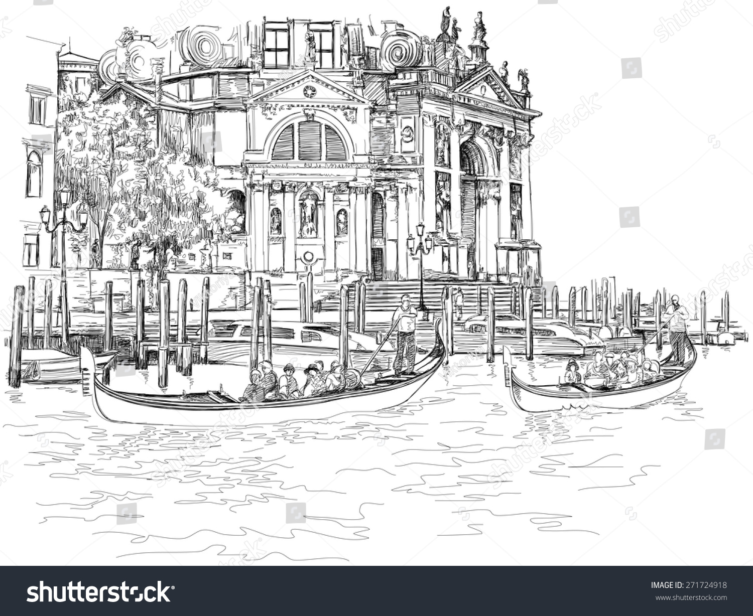 Раскраски города мира Венеция