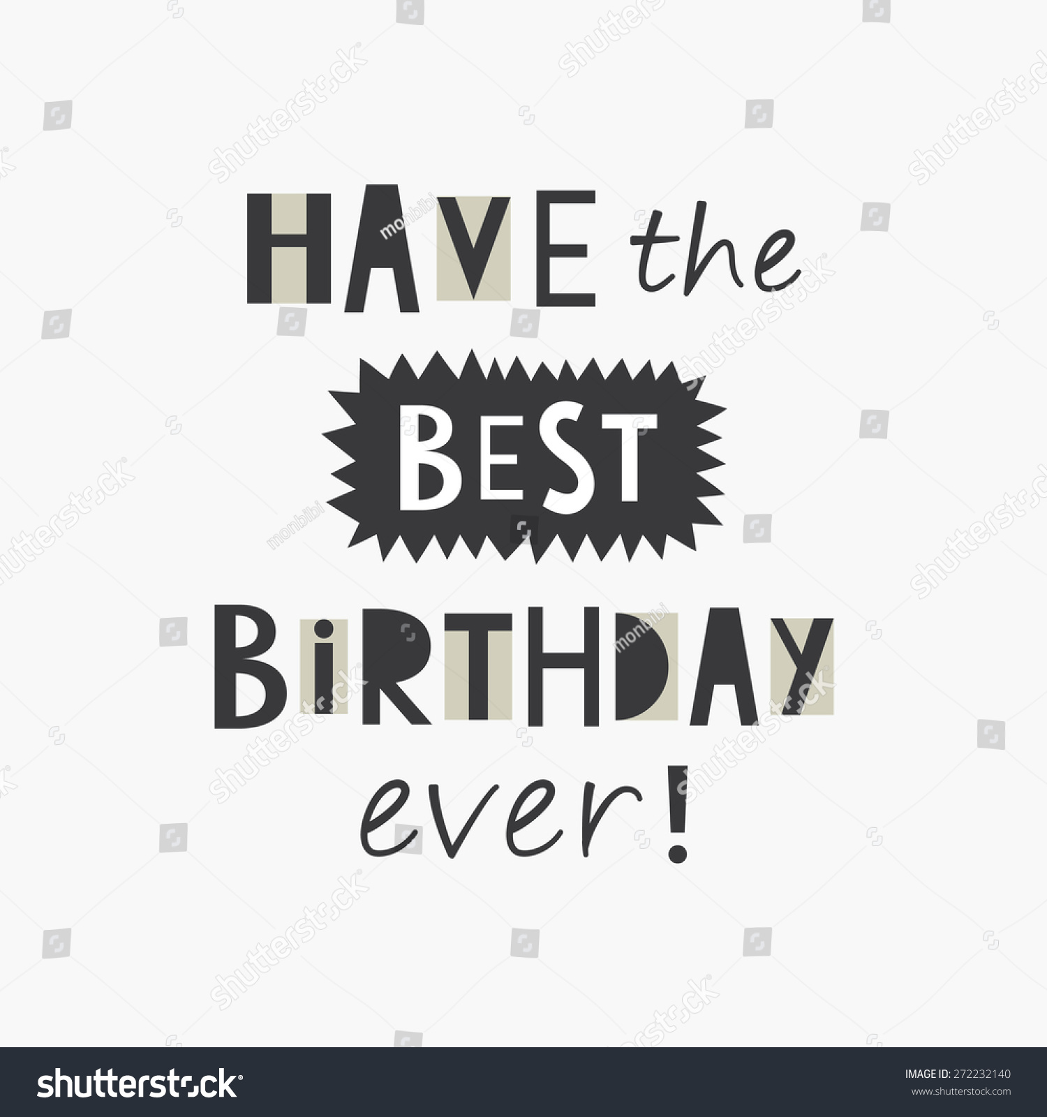 Happy Birthday Greeting Card Vector Stock Vector (Royalty Free ...