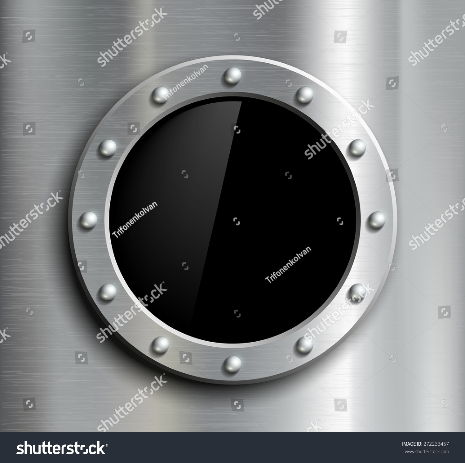 Round Window Metal Fuselage Vector Image Stock Vector (royalty Free 