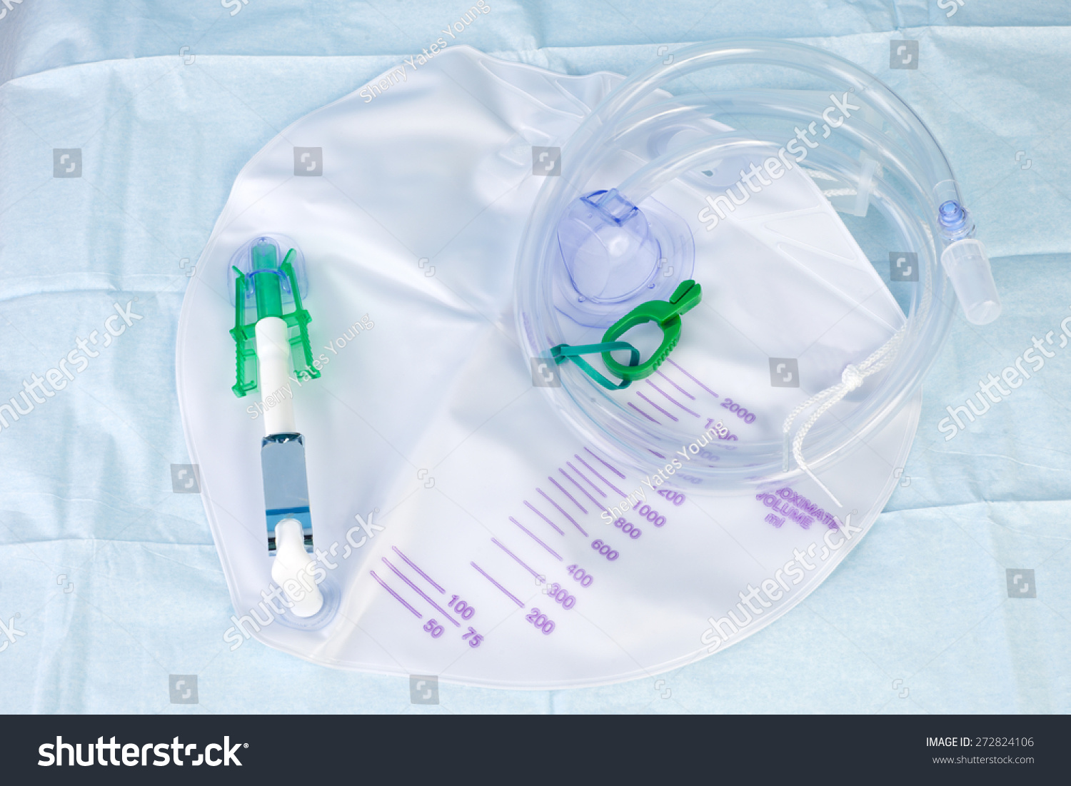 Urinary Catheter Drainage Bag On Sterile Stock Photo 272824106 ...