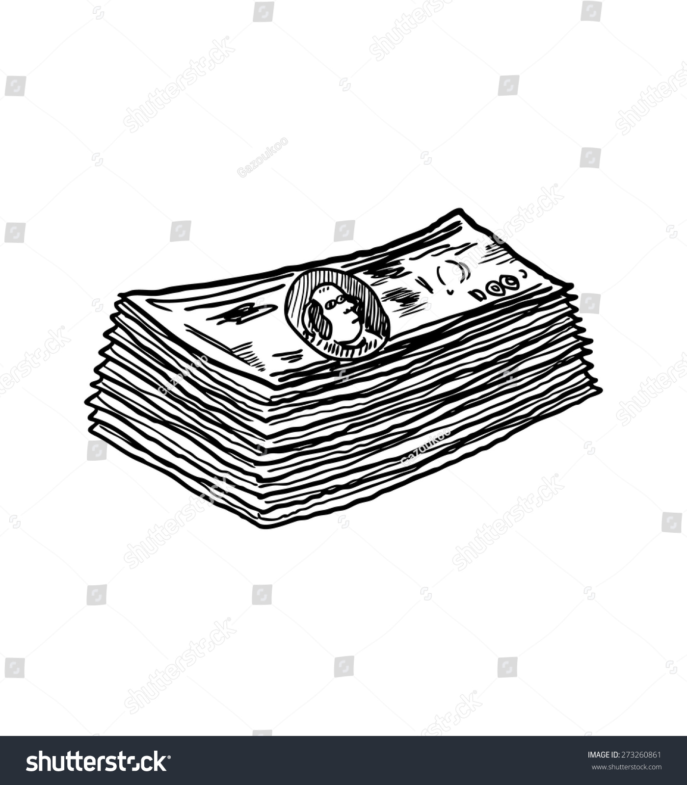 Stack Money Stock Vector (Royalty Free) 273260861 | Shutterstock