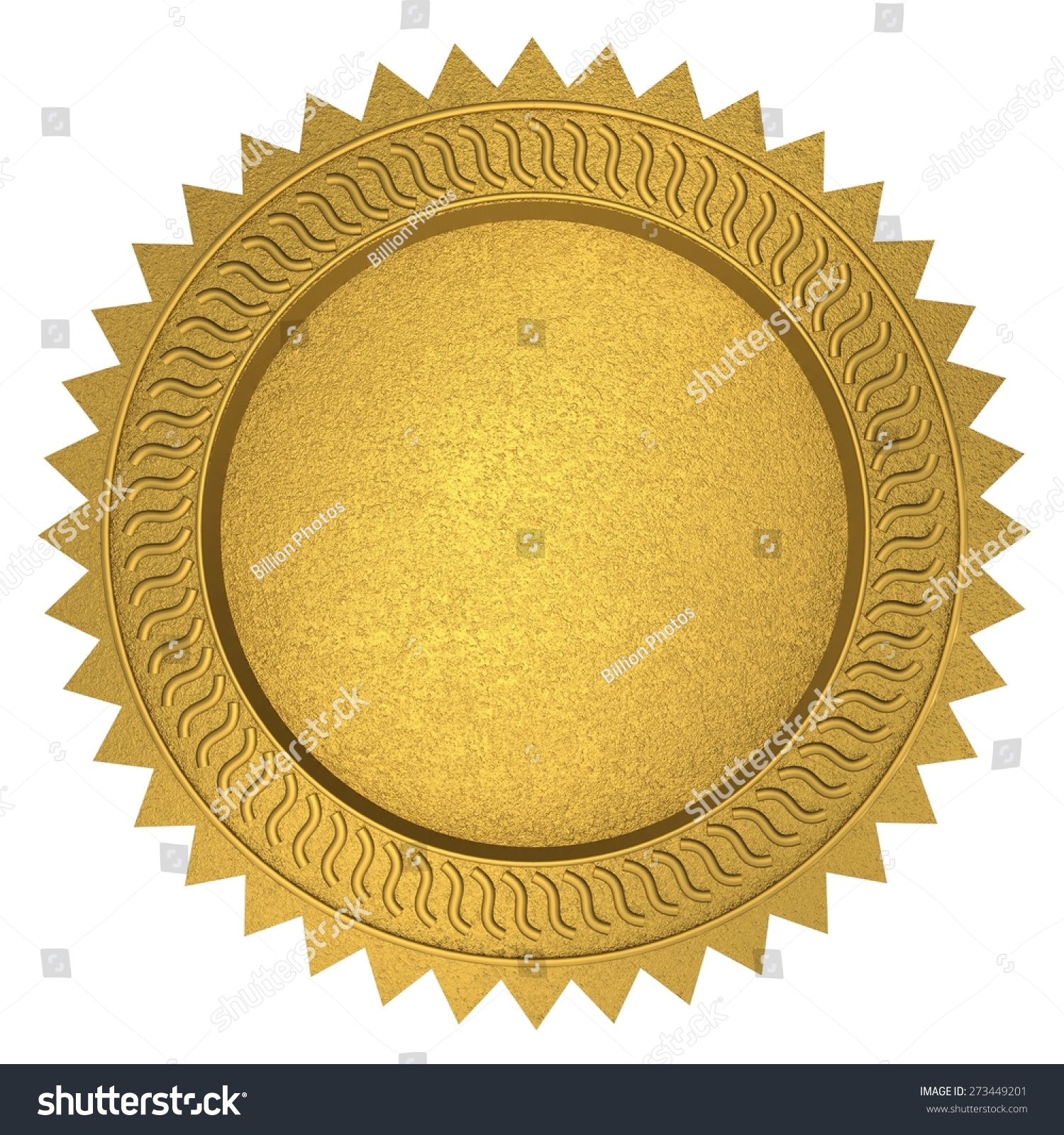 3d Certificate Seal Stamper Award Stock Illustration 273449201 ...