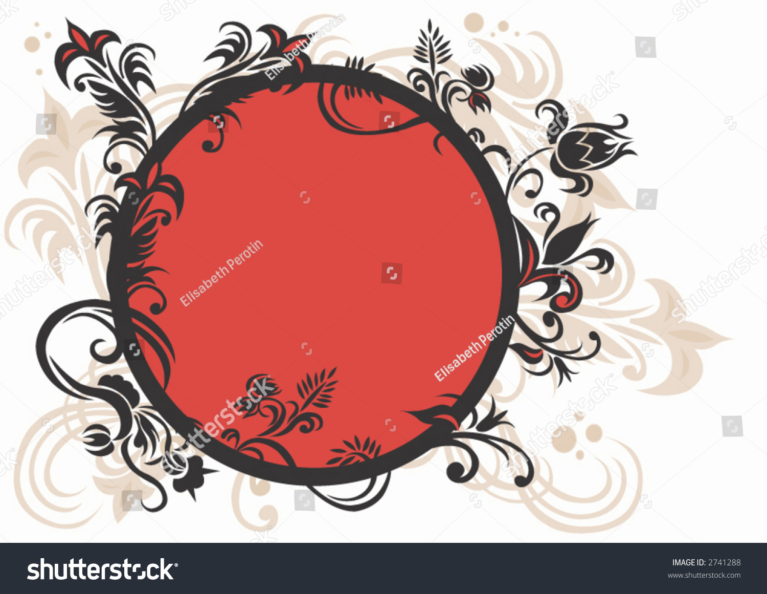 Illustration Floral Frame Stock Vector Royalty Free Shutterstock