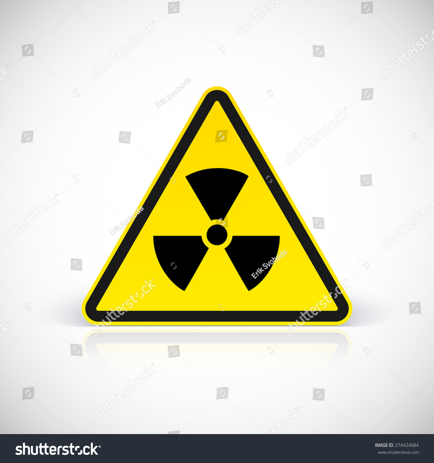 Radiation Hazard Signs Vector Illustration Your Stock Vector (Royalty ...