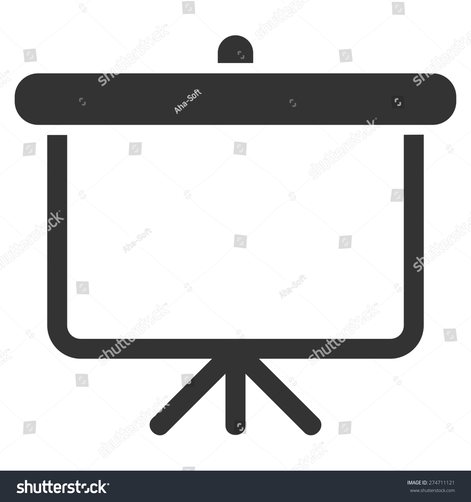 Projection Icon This Isolated Flat Symbol Stock Vector (Royalty Free ...