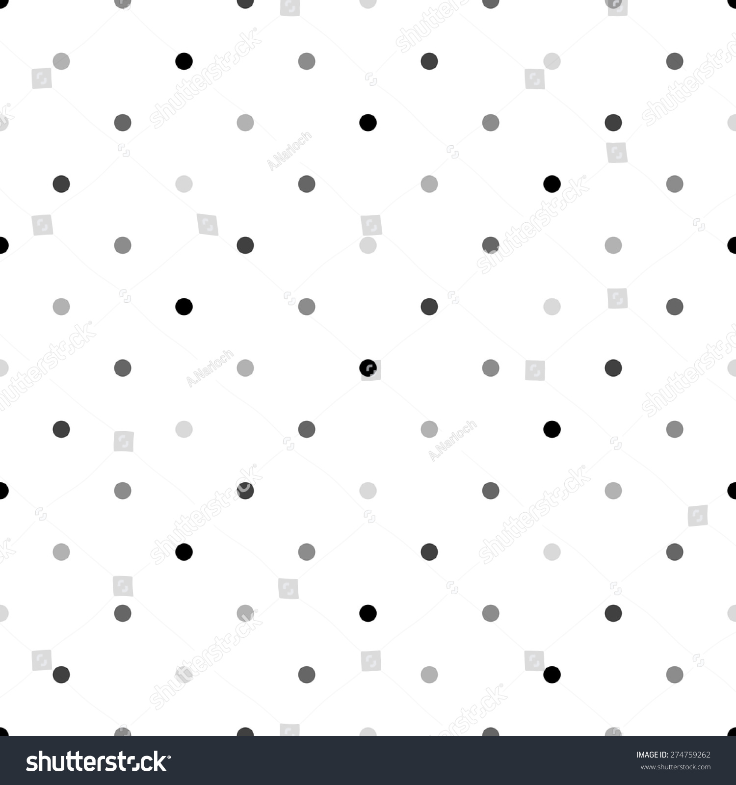 Gray Polka Dot Pattern Seamless Background Stock Vector (Royalty Free ...