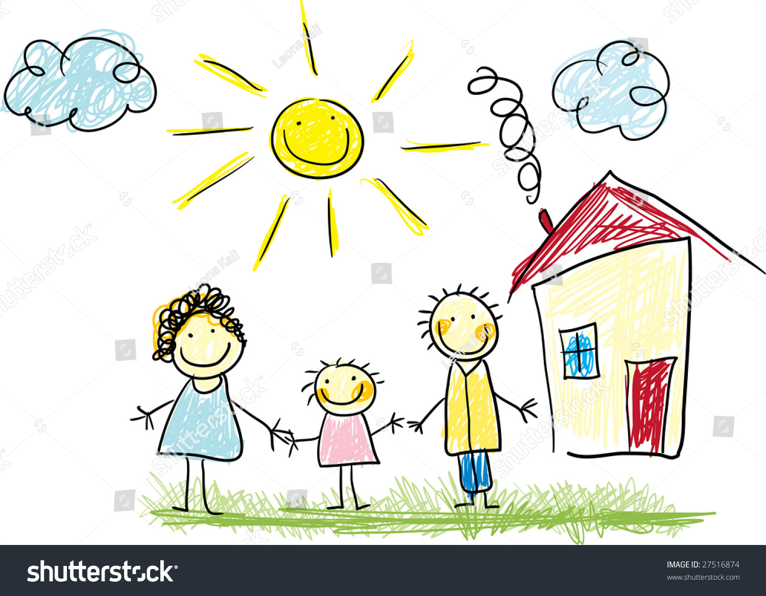 Рисунок семьи детский