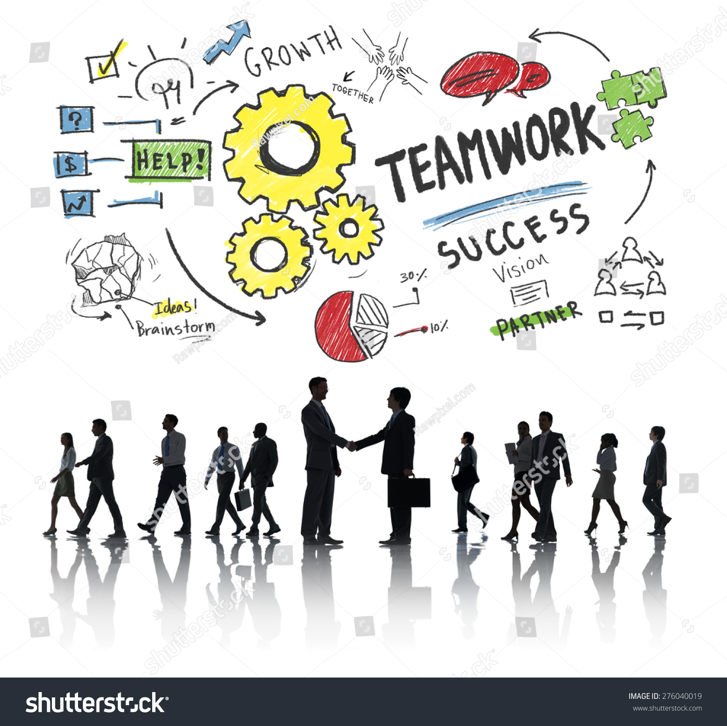 Teamwork Team Together Collaboration Business Handshake Stock Photo ...