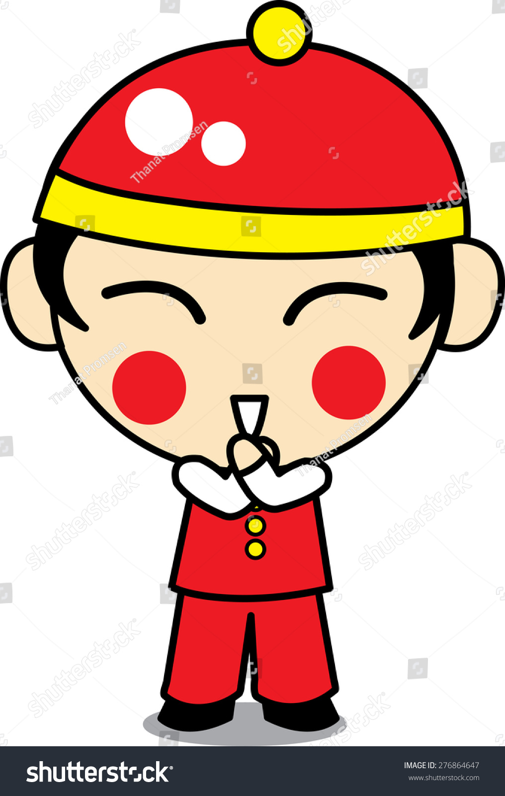 China Boy Vector Illustration Stock Vector (Royalty Free) 276864647 ...