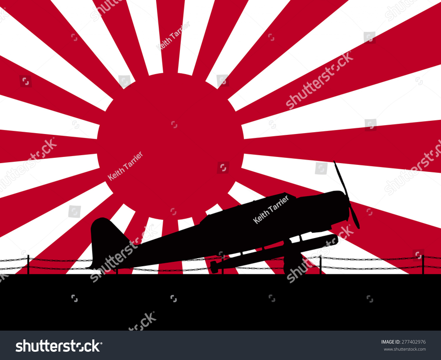 Japanese World War 2 Torpedo Bomber Stock Illustration 277402976 ...