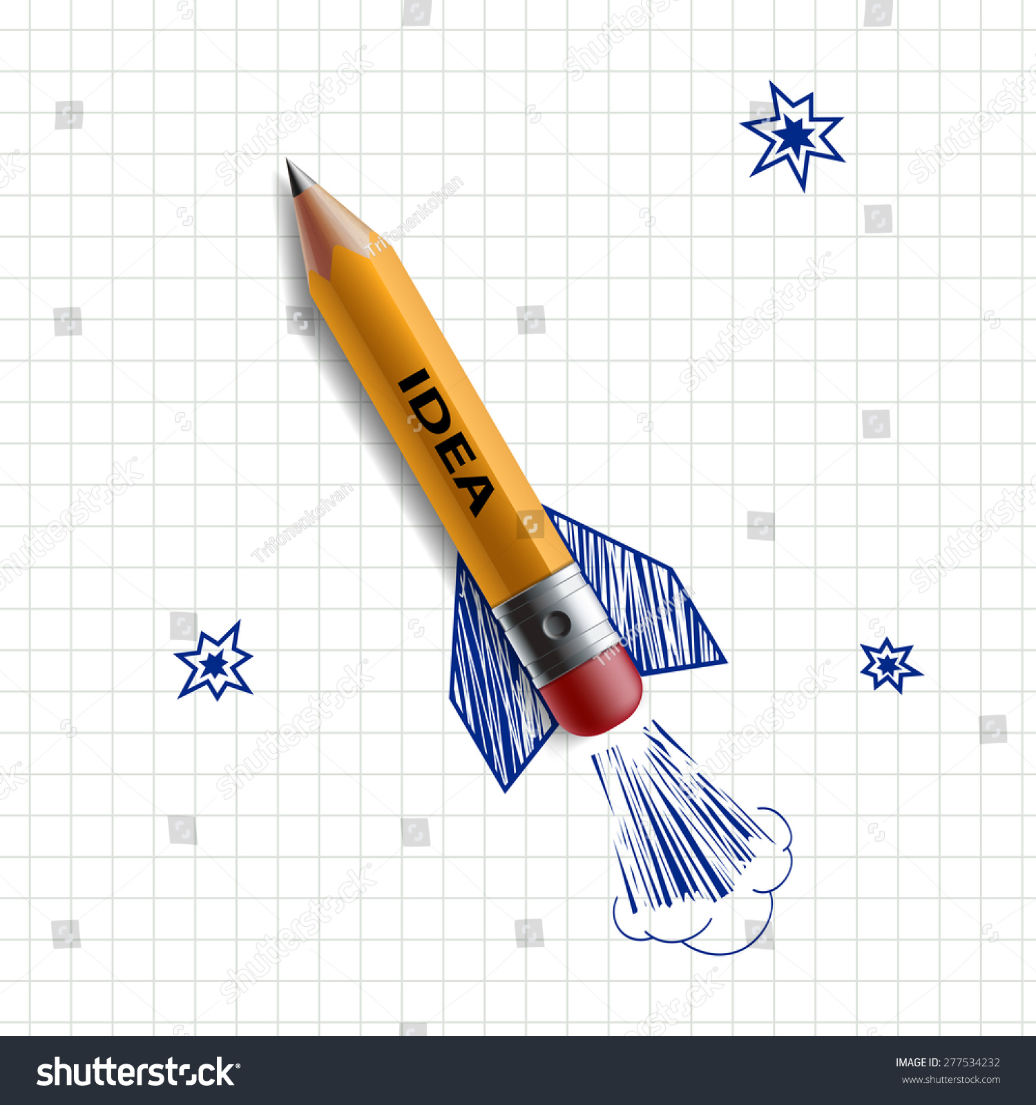 Ракета карандашом