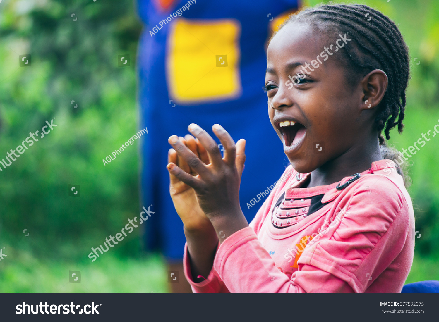 black baby clapping