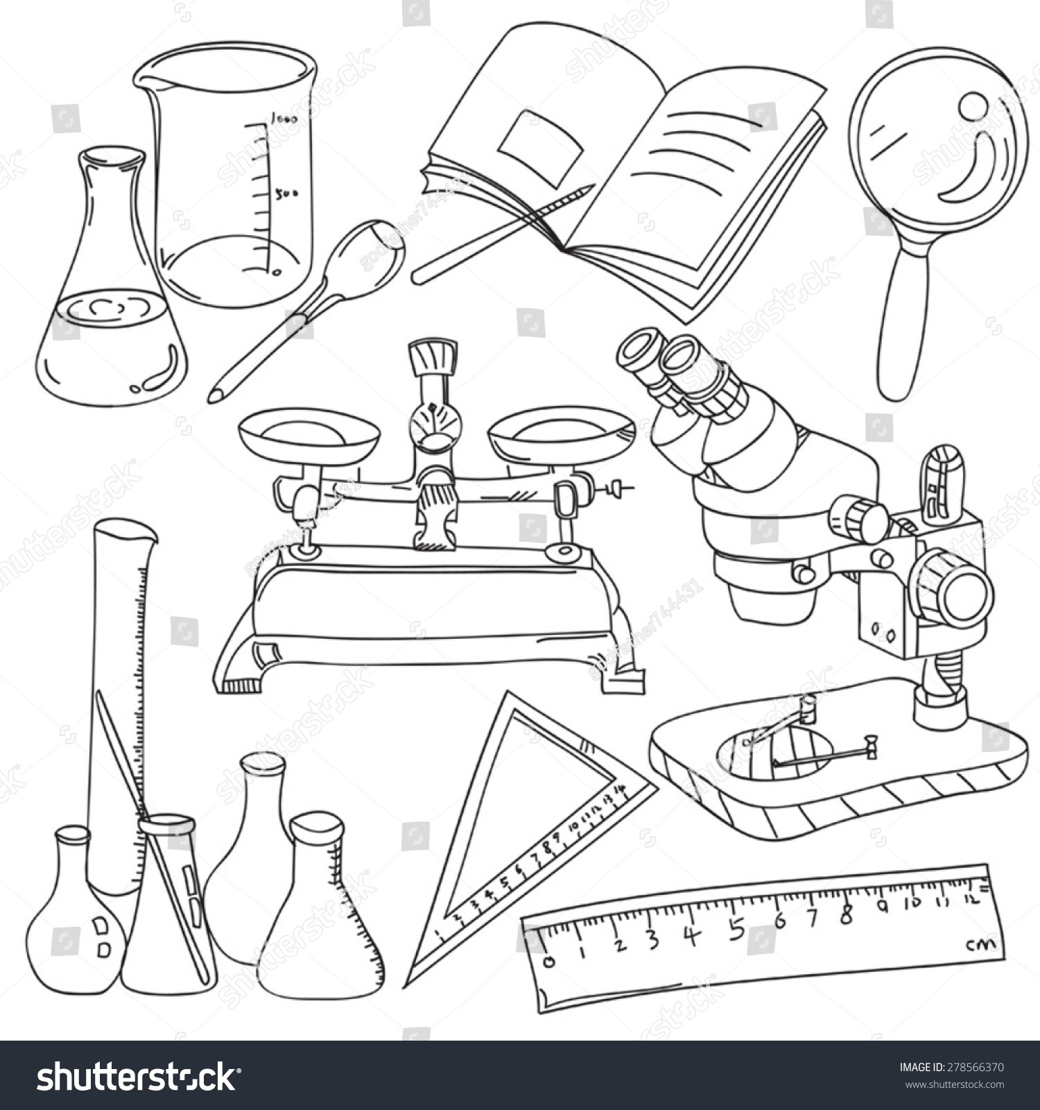 Химия микроскоп рисунок