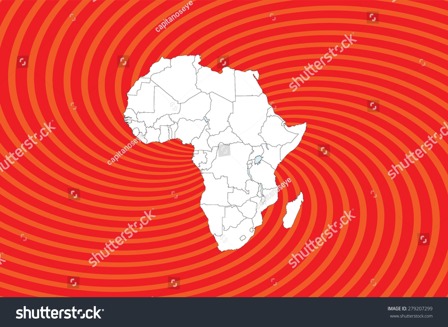 Detailed Map Africa Captivating Background Vectors Stock Vector Royalty Free 279207299 7365
