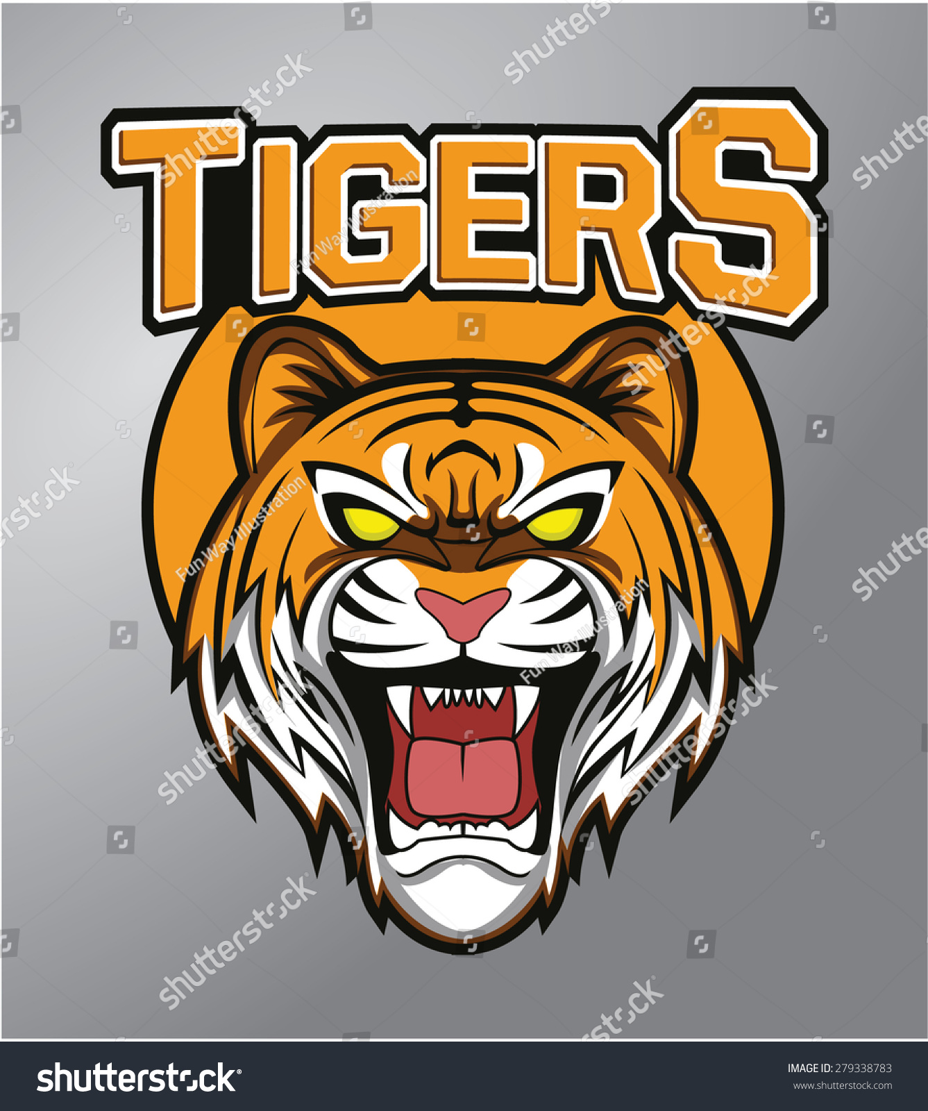 Tigers Mascot Stock Vector (Royalty Free) 279338783 | Shutterstock