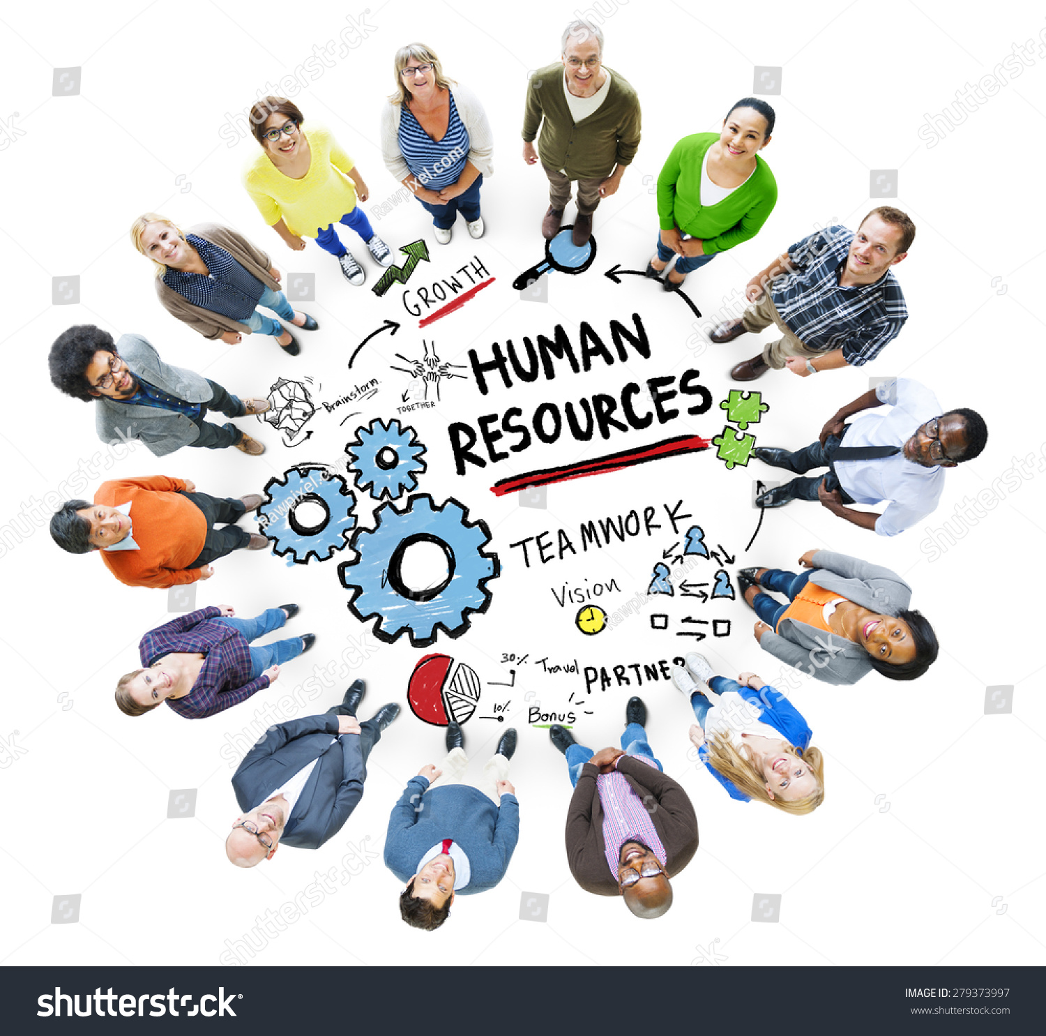 Human Resources Employment Job Teamwork People Stock Photo 279373997 ...