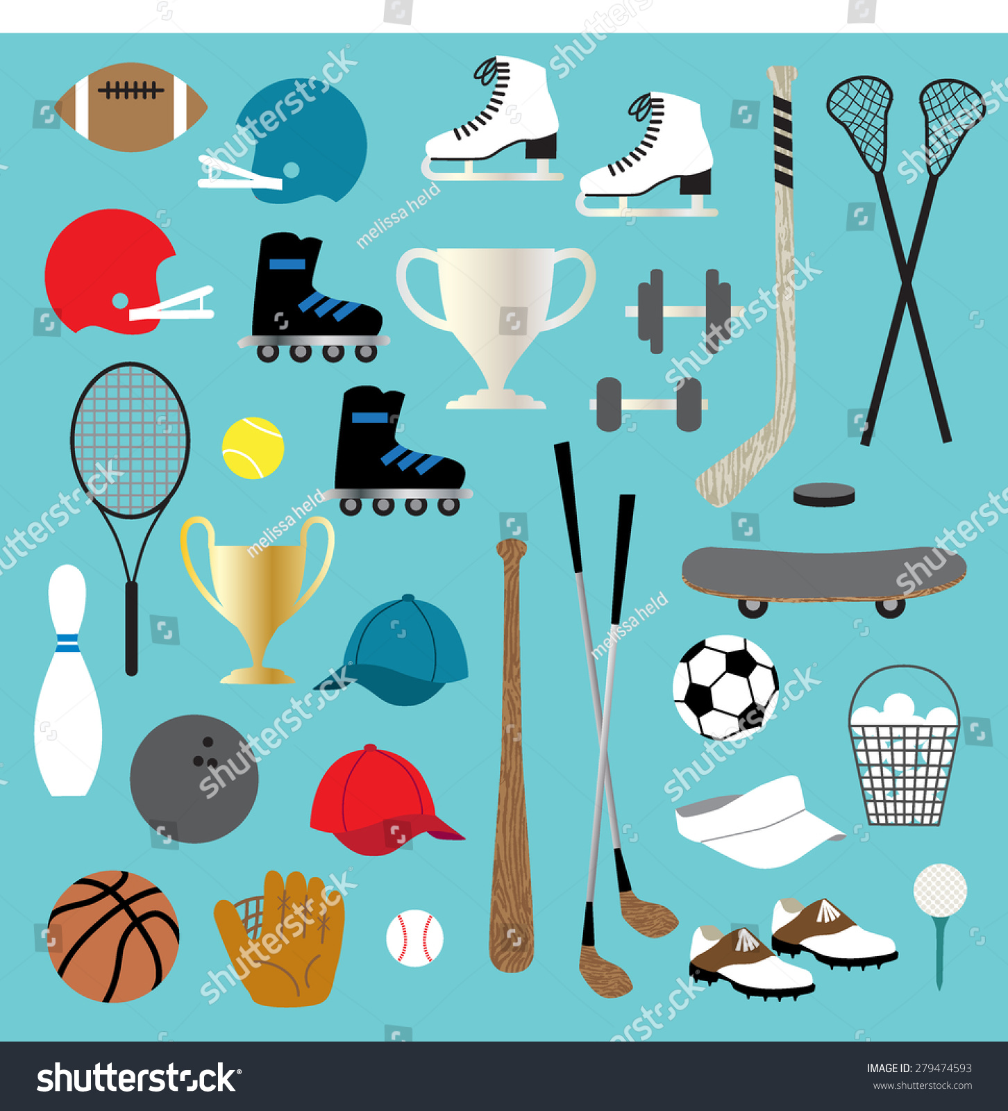 Sports Clip Art Stock Vector Royalty Free 279474593 Shutterstock 