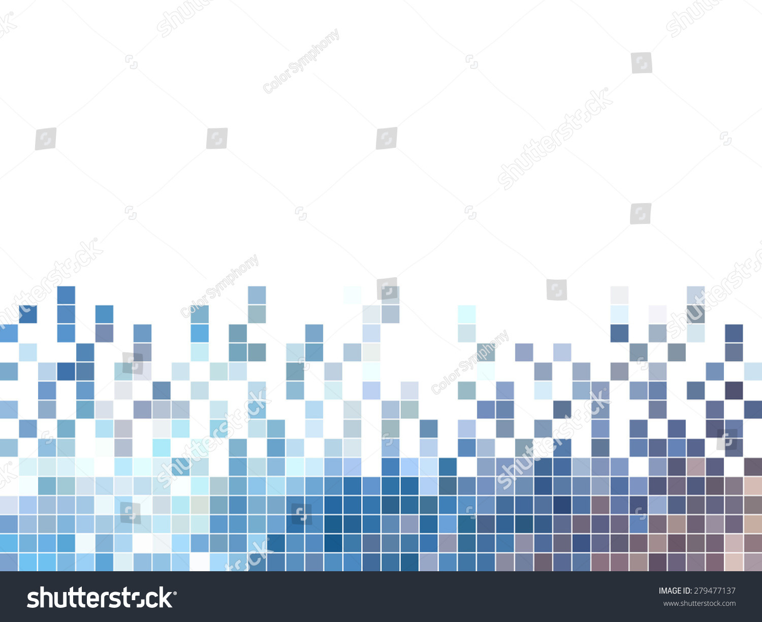 Abstract Square Pixel Mosaic Background Stock Vector (Royalty Free ...