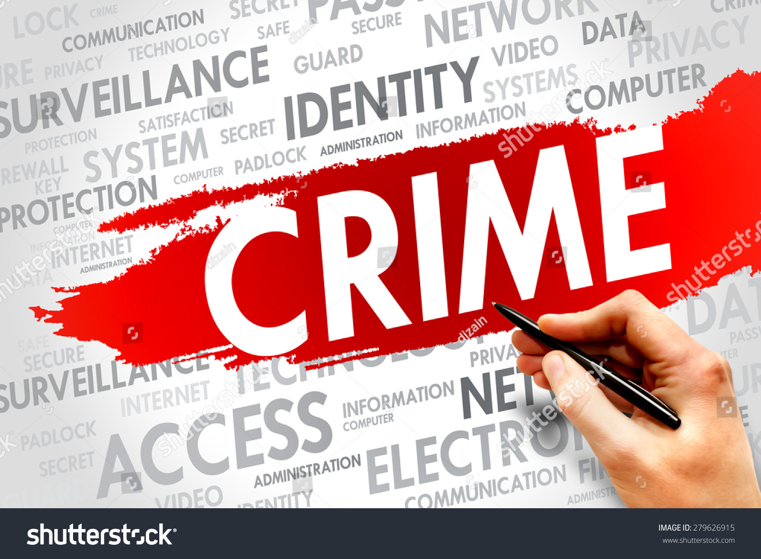 Crime Word Cloud Security Concept Stock Photo 279626915 | Shutterstock