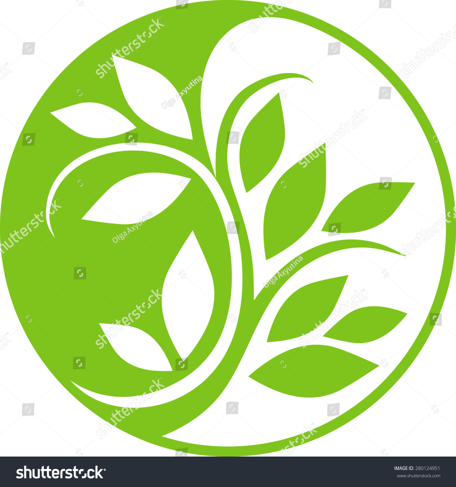 Yin Yang Floral Symbol Stock Vector (Royalty Free) 280124951 | Shutterstock