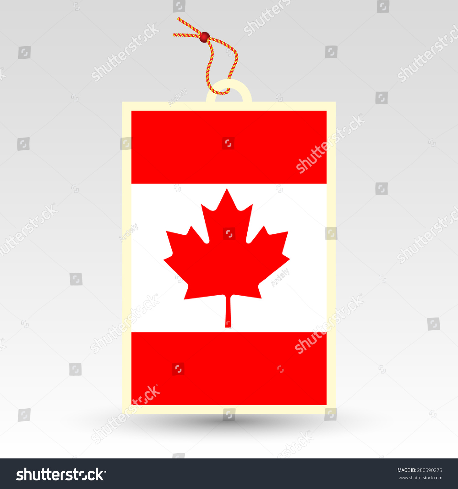 Vector Simple Canadian Price Tag Symbol Stock Vector (Royalty Free