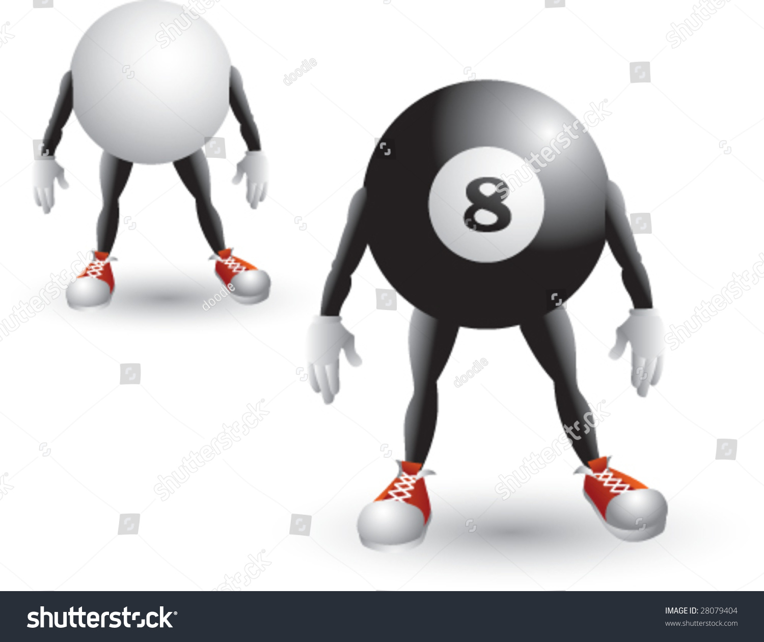 Ball персонаж. 8 Ball character.