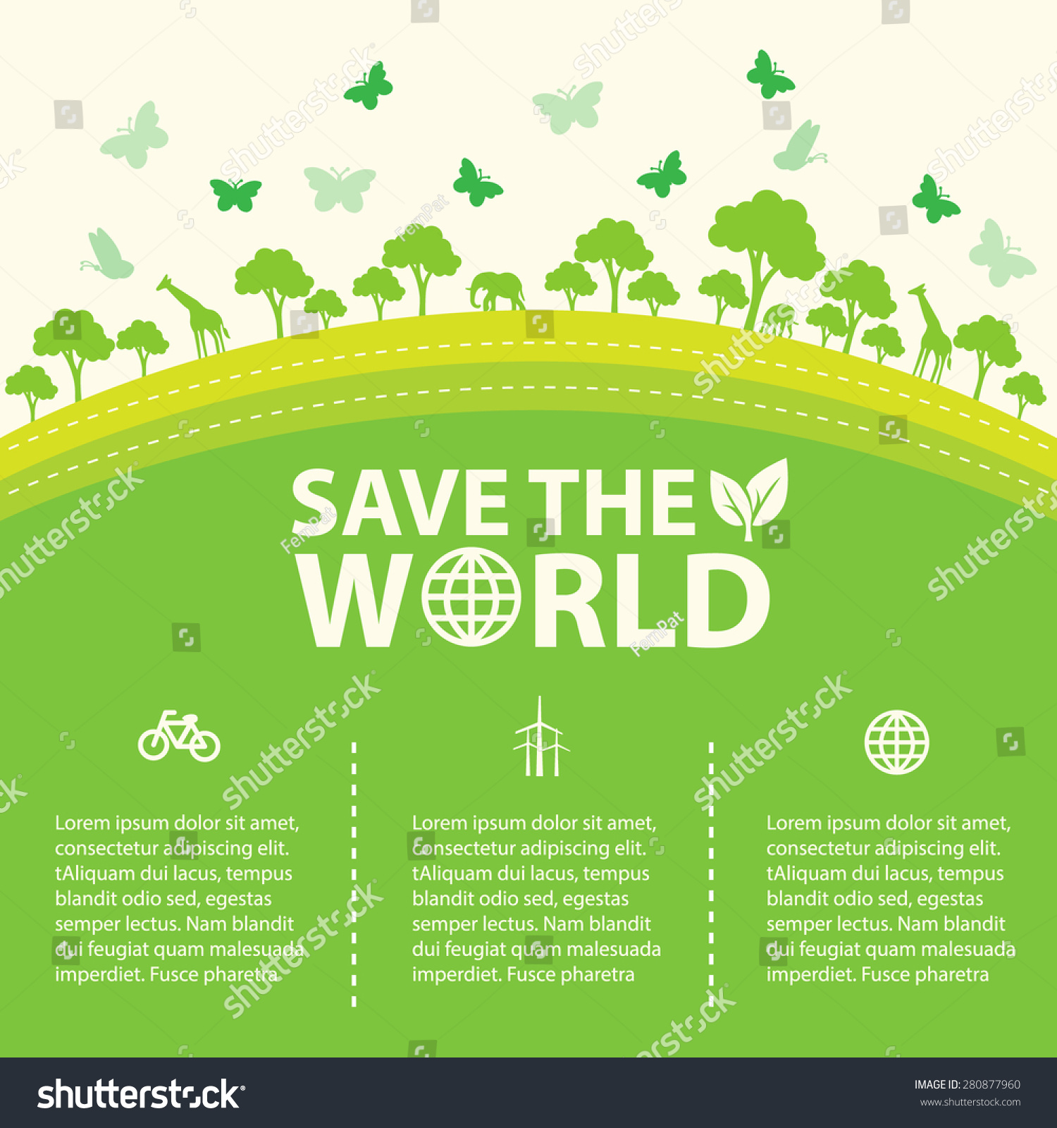 Save World Stock Vector (Royalty Free) 280877960 | Shutterstock