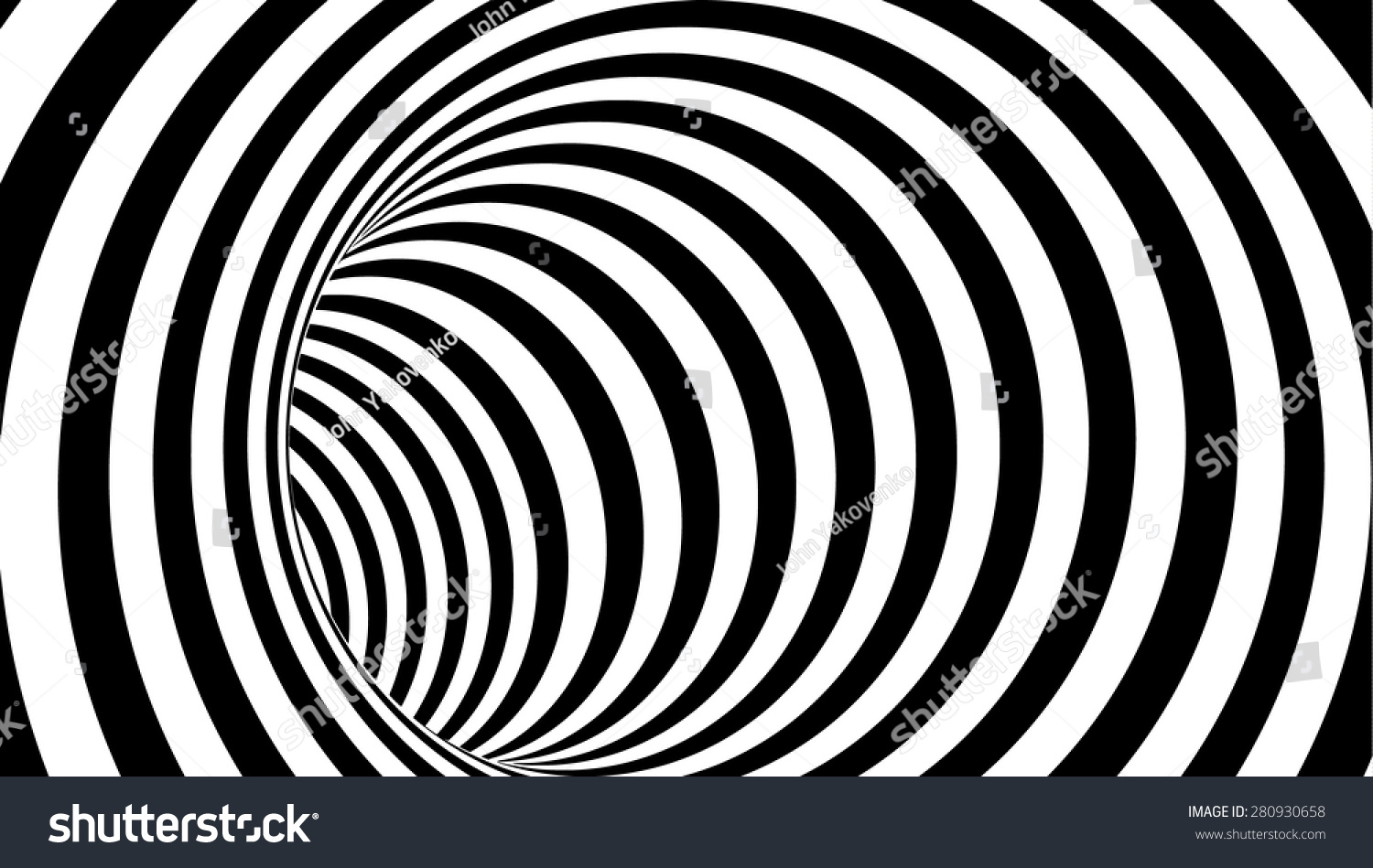 Rhythmic Striped Tunnel 3d Vector Design Stock Vector (Royalty Free ...