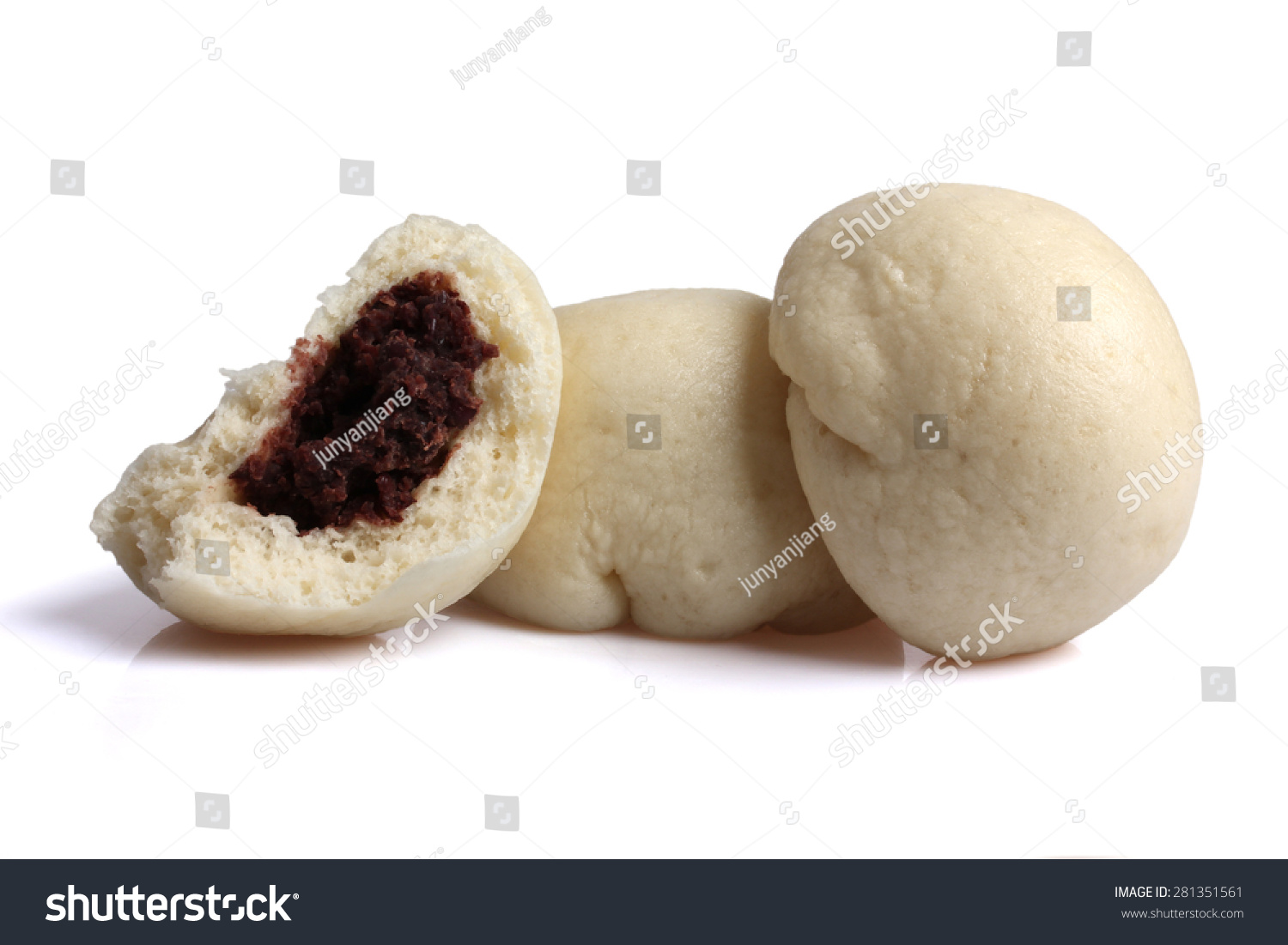 Red bean steam bun фото 27