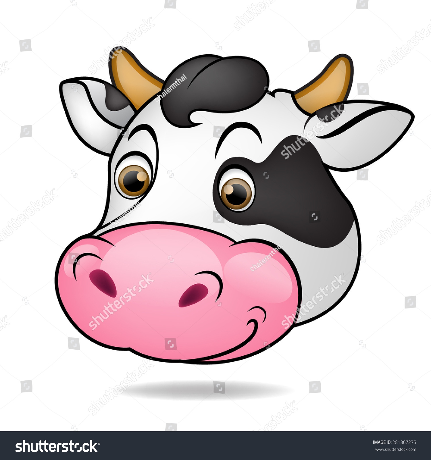 Маска коровы для детей