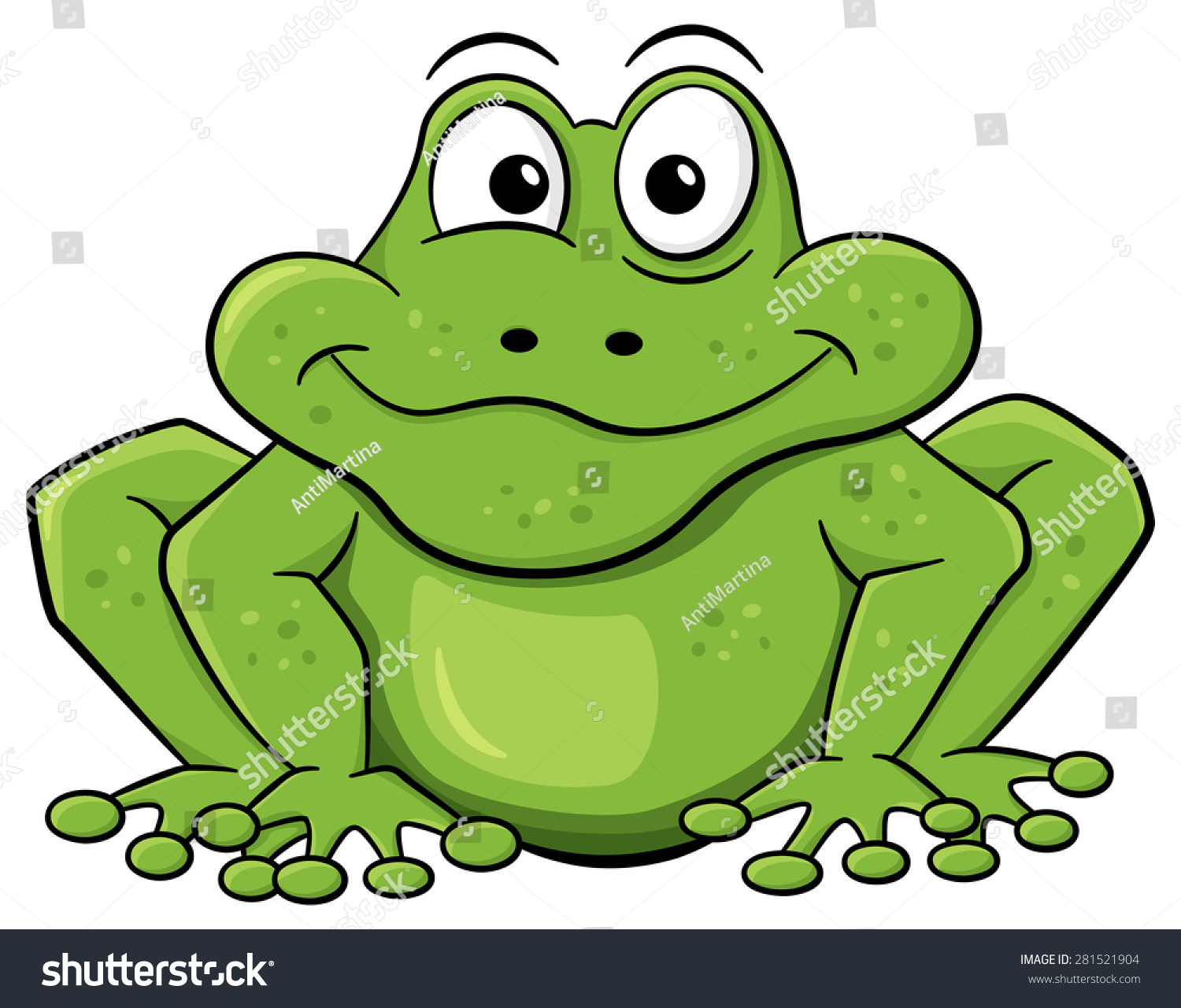 Дюймовочка жаба на прозрачном фоне