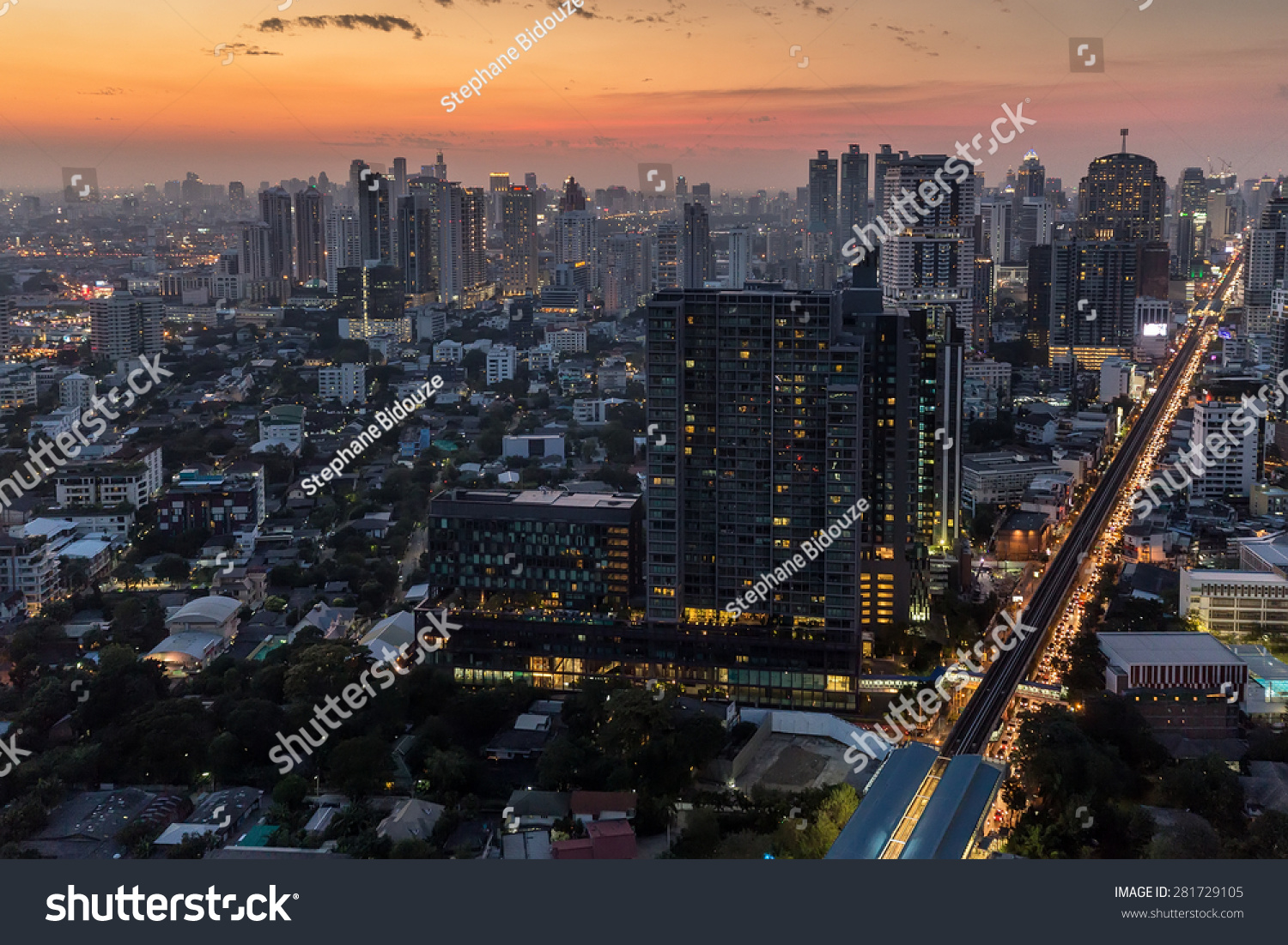 Twilight On Bangkok City View Thong Stock Photo 281729105 | Shutterstock