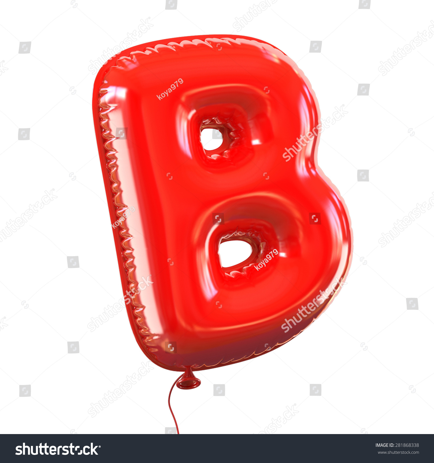 Letter B Balloon Font Stock Illustration 281868338 | Shutterstock