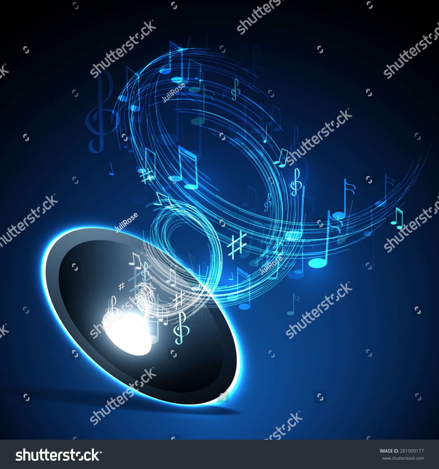 Neon Line Abstract Music Background Stock Illustration 281909177 ...