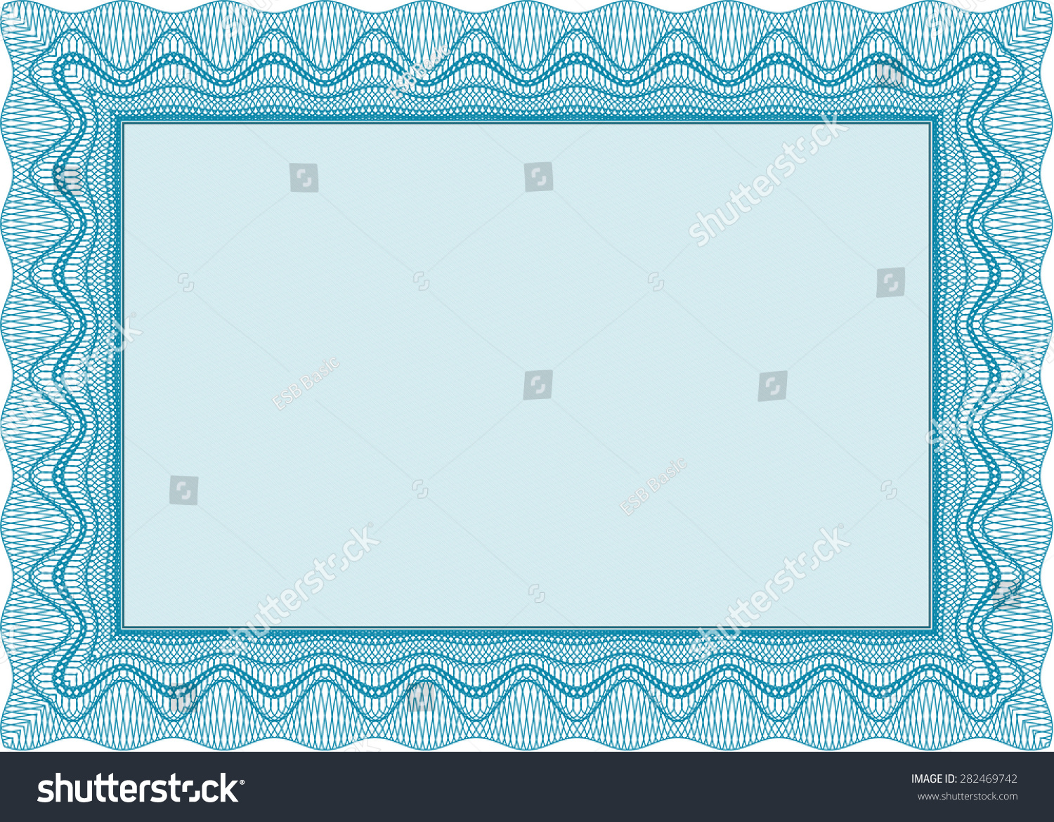 Sample Certificate Frame Certificate Template Vectorwith Stock Vector ...