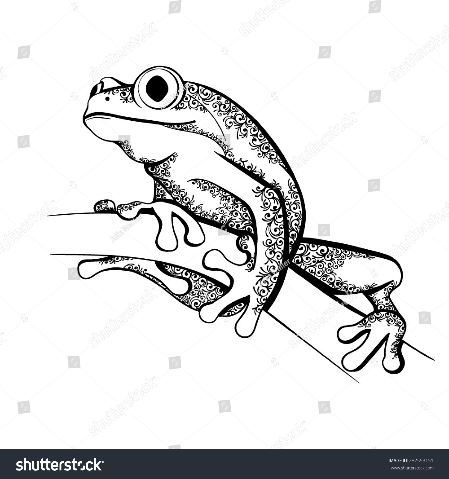 Рисунок лягушки тату черно белая эскиз