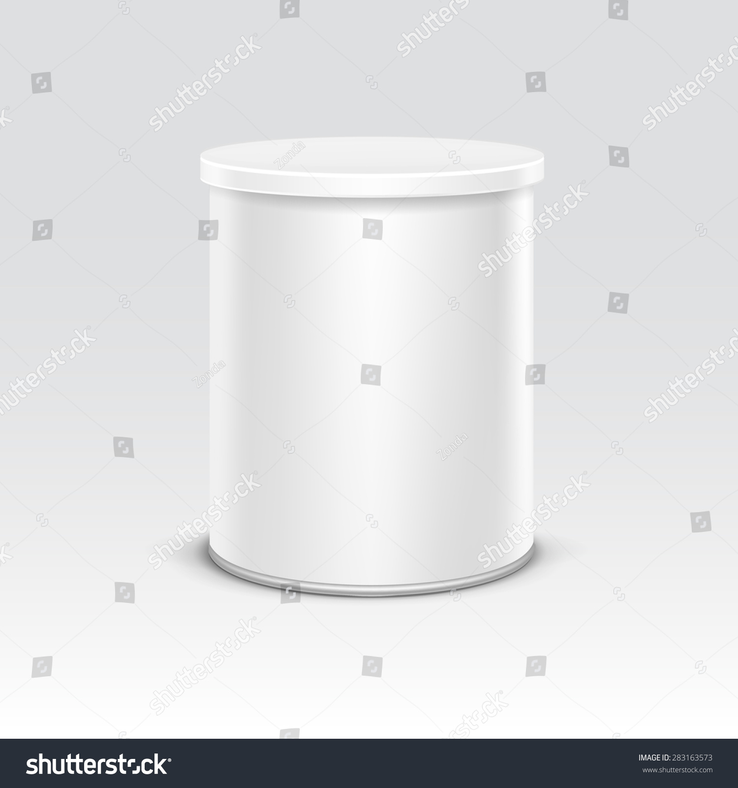 White Tin Box Packaging Container Tea Stock Vector (Royalty Free ...