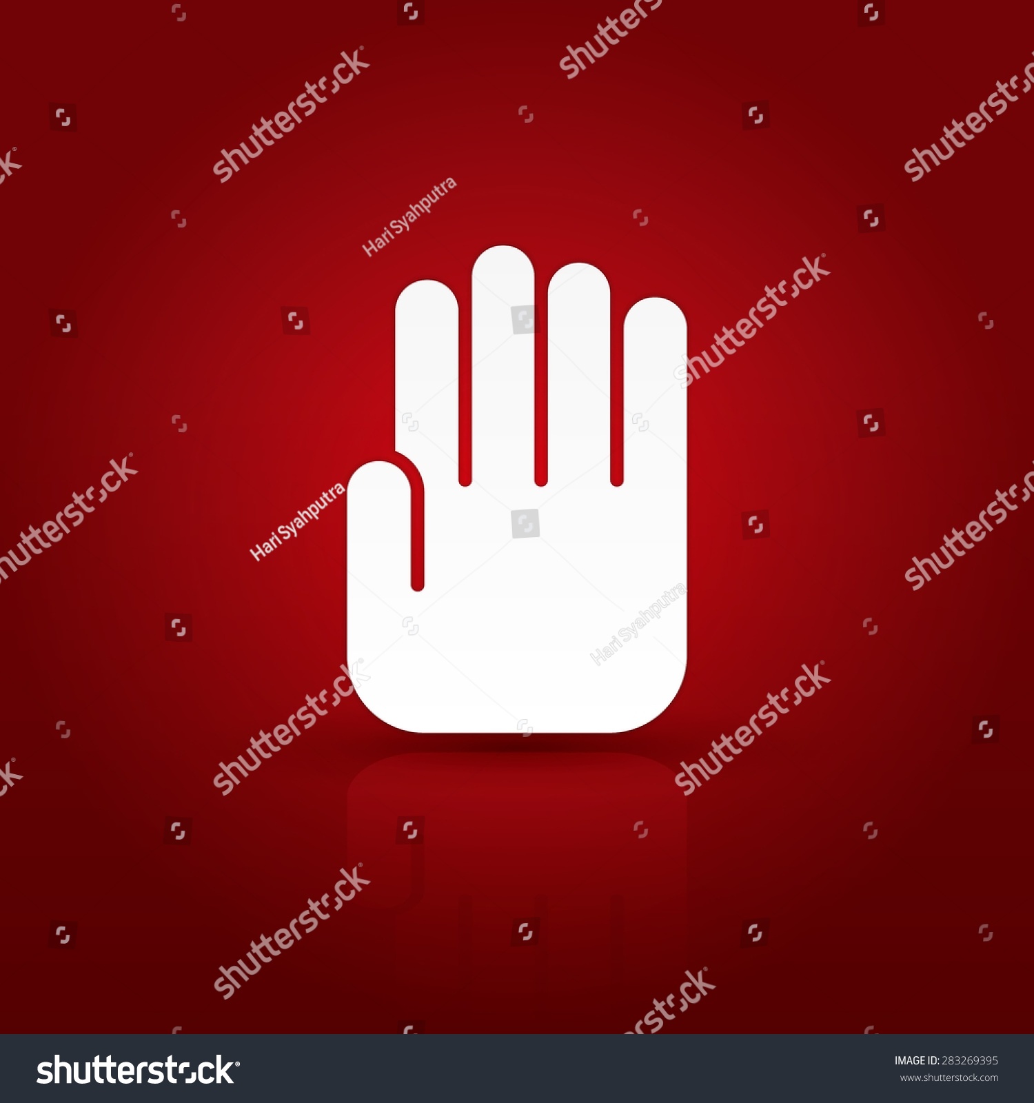 Abstract Wallpaper Sign Symbol Stop Hand Stock Vector Royalty Free