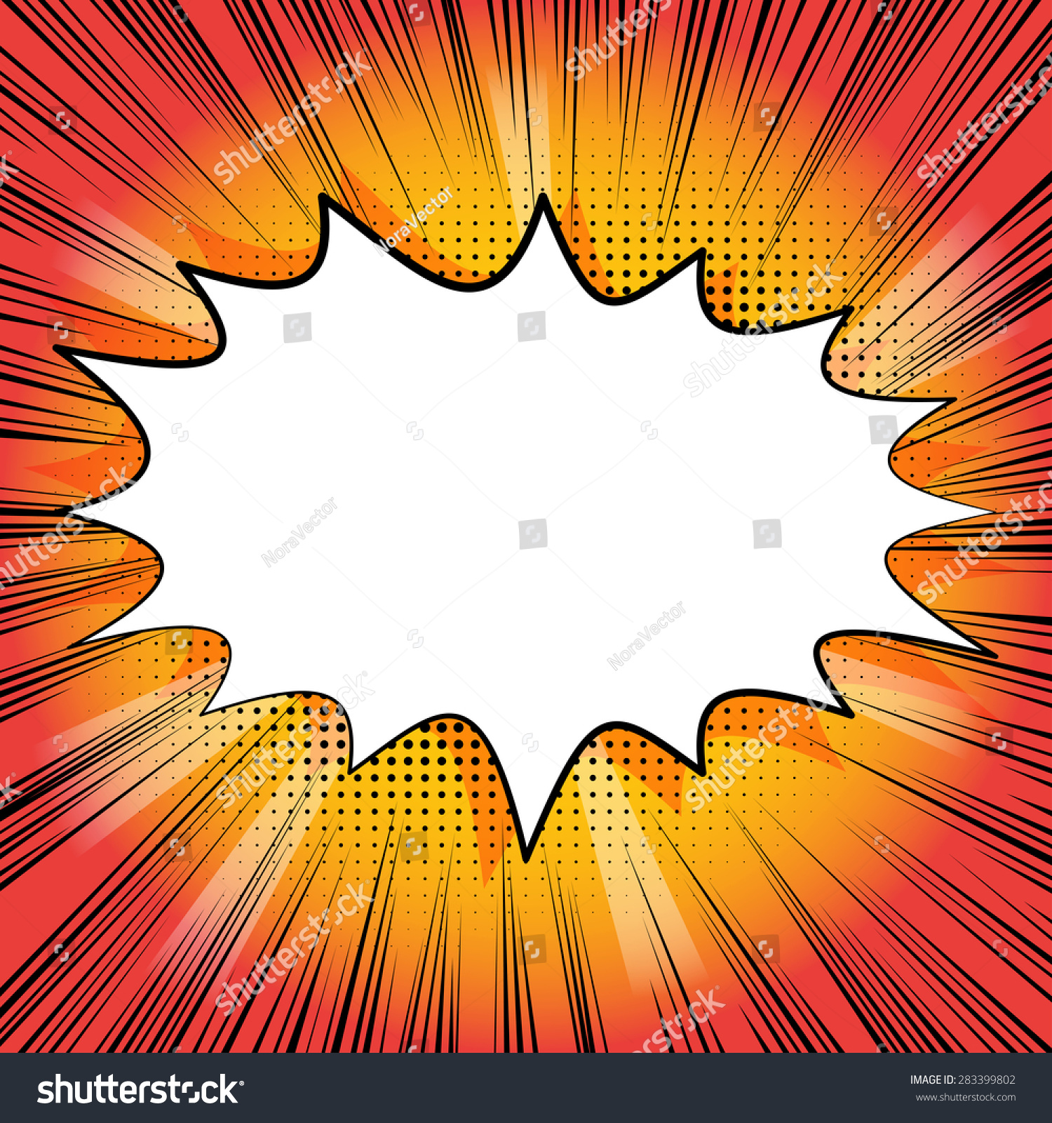 Retro Style Comic Book Background Blank Stock Vector (Royalty Free ...